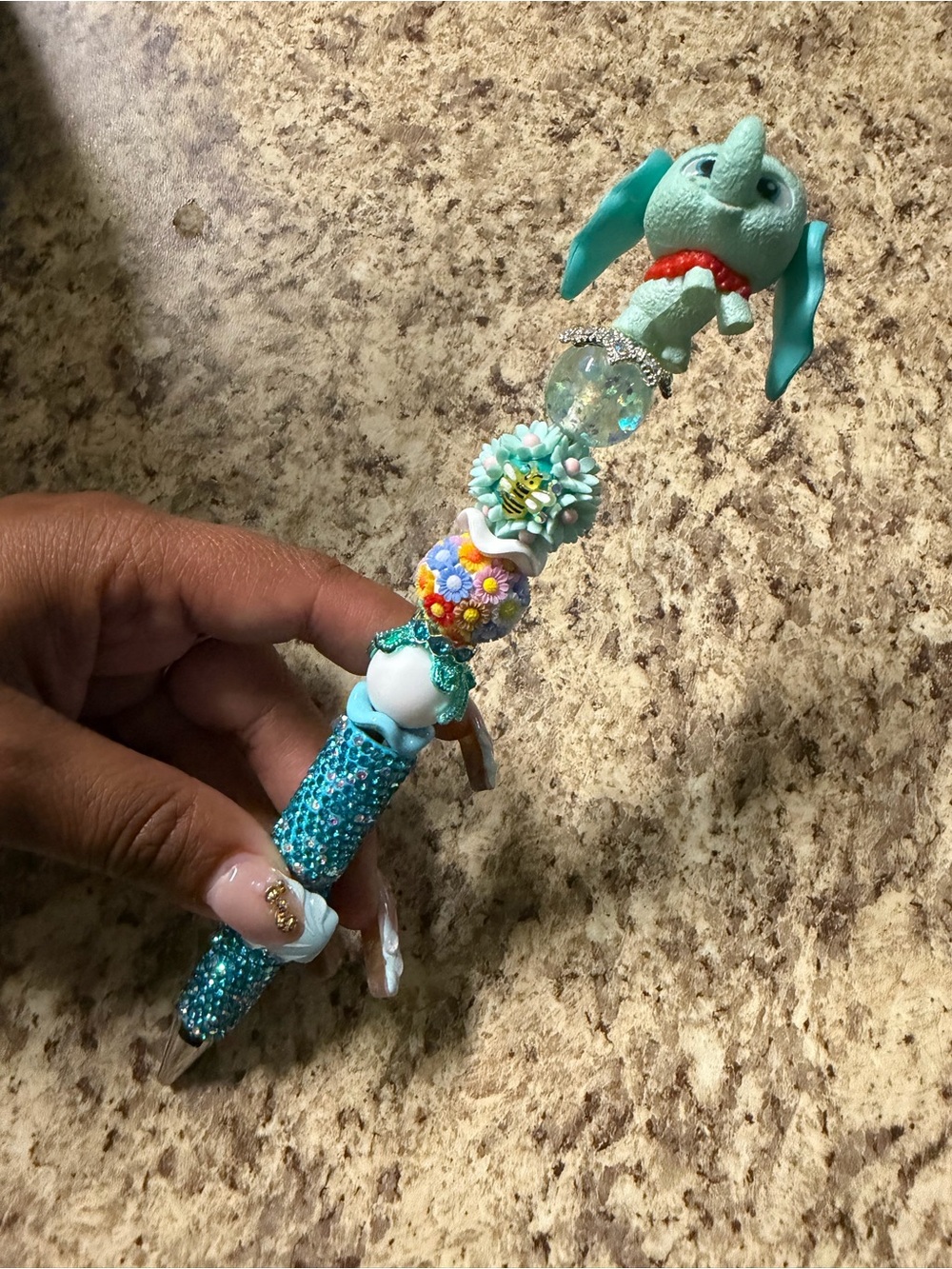 Whimsical Dumbo Beaded Pen